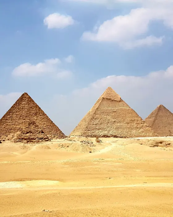 The pyramids at Giza